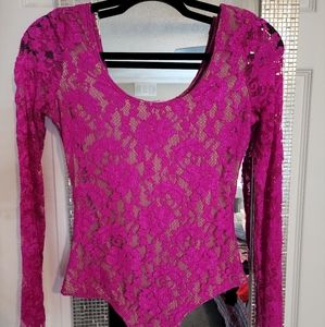 Badgley Mischka Lace Bodysuit